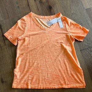 NWT Chicos cotton slub t-shirt - Orange size 1